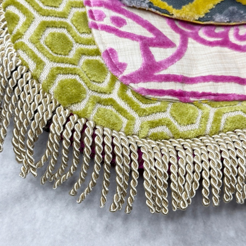 MISS‎ MARGO Designs Tapestry Boho Velvet Fringe Funky Crossbody Bag Carpet Bag - Picture 3 of 12